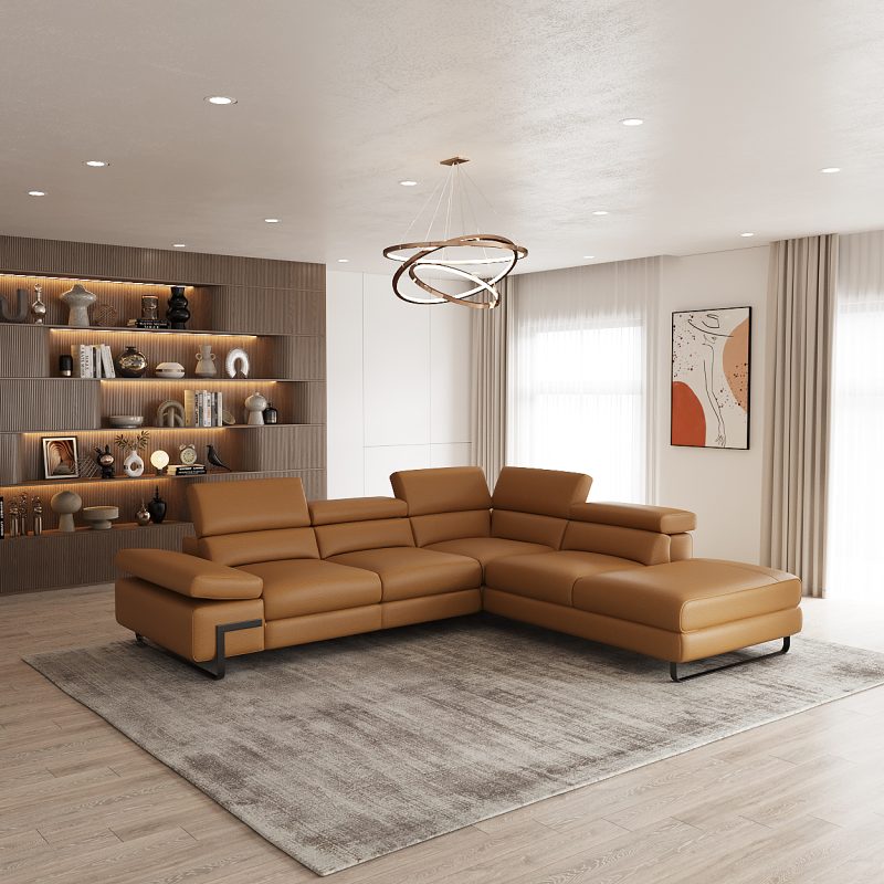 INCANTO i716 Sectional Camel